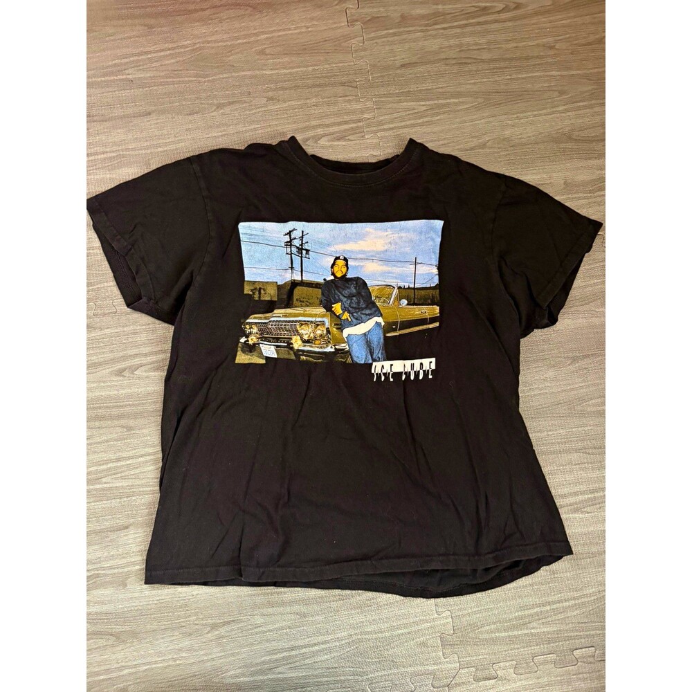 Ice Cube Men's Black Graphic Print Crew Neck Cotton Knit T-Shirt Short Sleeve XL